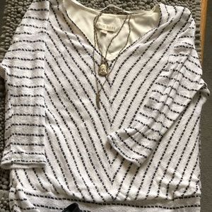 3/4 sleeve knit top.